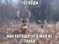 ГОСПОДИ КАК ХОРОШО, ЧТО МОЯ НЕ ТАКАЯ