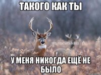 Такого как ты У меня никогда ещё не было