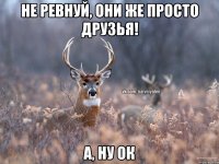 Не ревнуй, они же просто друзья! А, ну ок