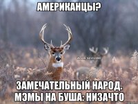 Американцы? Замечательный народ. Мэмы на Буша: низачто