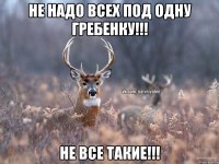 Не надо всех под одну гребенку!!! НЕ ВСЕ ТАКИЕ!!!