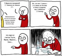 Я фармлю продажей 10 твинов на эпиков 97+ Минимальное кол-во на заход к эпикам снизили, теперь твины бесполезны Но, это же 22ляма с 1го твина за Октава и Хину в неделю, там стабильно 220ккнед это еще не считая Таути, Фрею, Фринту , Зака...