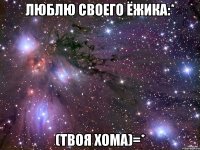 Люблю своего ёжика:* (твоя хома)=*