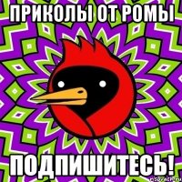 Приколы от Ромы Подпишитесь!