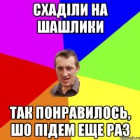 СХАДІЛИ НА ШАШЛИКИ ТАК ПОНРАВИЛОСЬ, ШО ПІДЕМ ЕЩЕ РАЗ