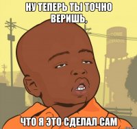 НУ ТЕПЕРЬ ТЫ ТОЧНО ВЕРИШЬ, ЧТО Я ЭТО СДЕЛАЛ САМ