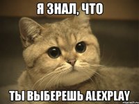 Я знал, что ты выберешь alexPlay