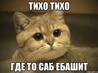 тихо тихо где то саб ебашит