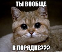 Ты вообще в порядке???