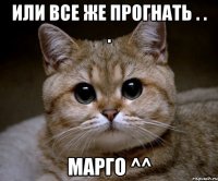 Или все же прогнать . . . Марго ^^