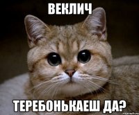 веклич теребонькаеш да?