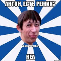 Антон, есть режик? неа