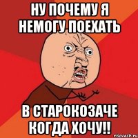 Ну почему я немогу поехать В Старокозаче когда хочу!!