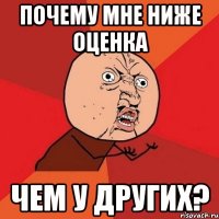 Почему мне ниже оценка чем у других?