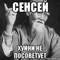 СЕНСЕЙ ХУЙНИ НЕ ПОСОВЕТУЕТ