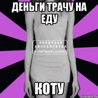 ДЕНЬГИ ТРАЧУ НА ЕДУ КОТУ