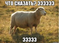 Что сказать? ээээээ эээээ