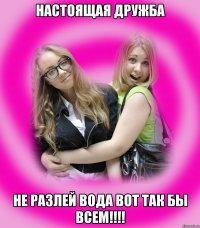 настоящая дружба не разлей вода вот так бы всем!!!!