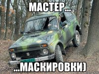 Мастер... ...маскировки)