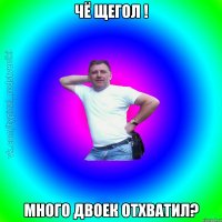 Чё щегол ! Много двоек отхватил?