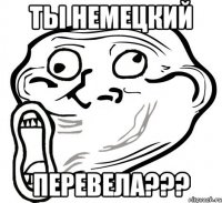 ты немецкий ПЕРЕВЕЛА???