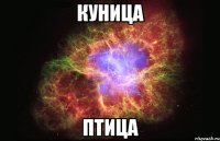 КУНИЦА ПТИЦА