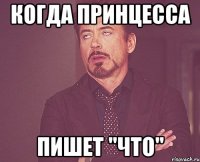 Когда принцесса Пишет "что"