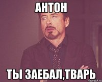 Антон Ты заебал,тварь