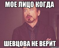 мое лицо когда Шевцова не верит