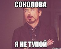 Соколова Я не тупой