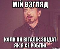 мій взгляд коли ня віталік звідат як я се роблю