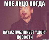 Мое лицо когда Day.az публикует "Шок" новости