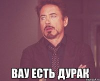  вау есть дурак