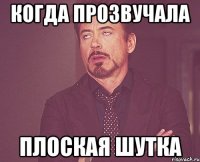 Когда прозвучала плоская шутка