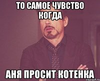 то самое чувство когда Аня просит котенка