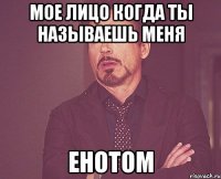 Мое лицо когда ты называешь меня Енотом