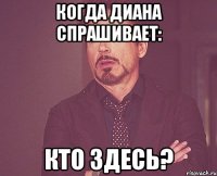 Когда Диана спрашивает: Кто здесь?