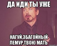 да иди ты уже нагуй,збагойный лемур,твою мать