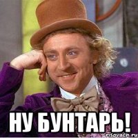  Ну бунтарь!