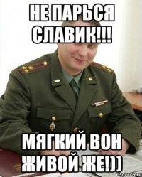 не парься Славик!!! Мягкий вон живой же!))