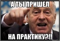 А ты пришел На практику?!!