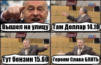 Вышел на улицу Там Доллар 14.10 Тут бензин 15.60 Героям Слава БЛЯТЬ