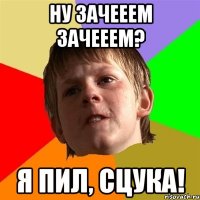 НУ ЗАЧЕЕЕМ ЗАЧЕЕЕМ? Я ПИЛ, СЦУКА!