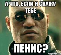 а что, если я скажу тебе пенис?