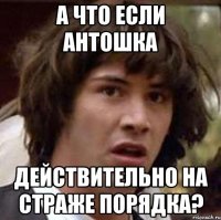 а что если Антошка действительно на страже порядка?