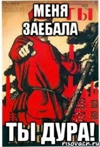 Меня заебала Ты дура!