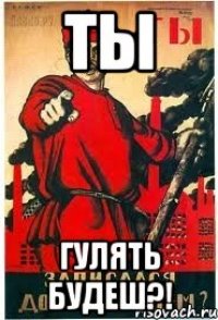 ты гулять будеш?!