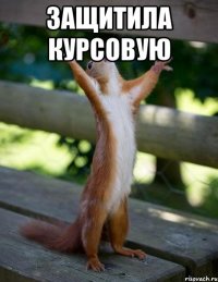 Защитила курсовую 