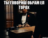 ты говориш обрам ел горох 