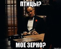 Птицы? Моё зерно?